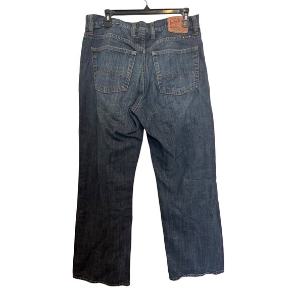 Lucky Brand 181 Relaxed Straight Jeans Mens 32x30 Dark Wash Cotton Denim Casual - Picture 6 of 6
